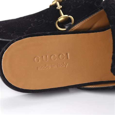 gucci velvet slippers for men|princetown slippers gucci men's.